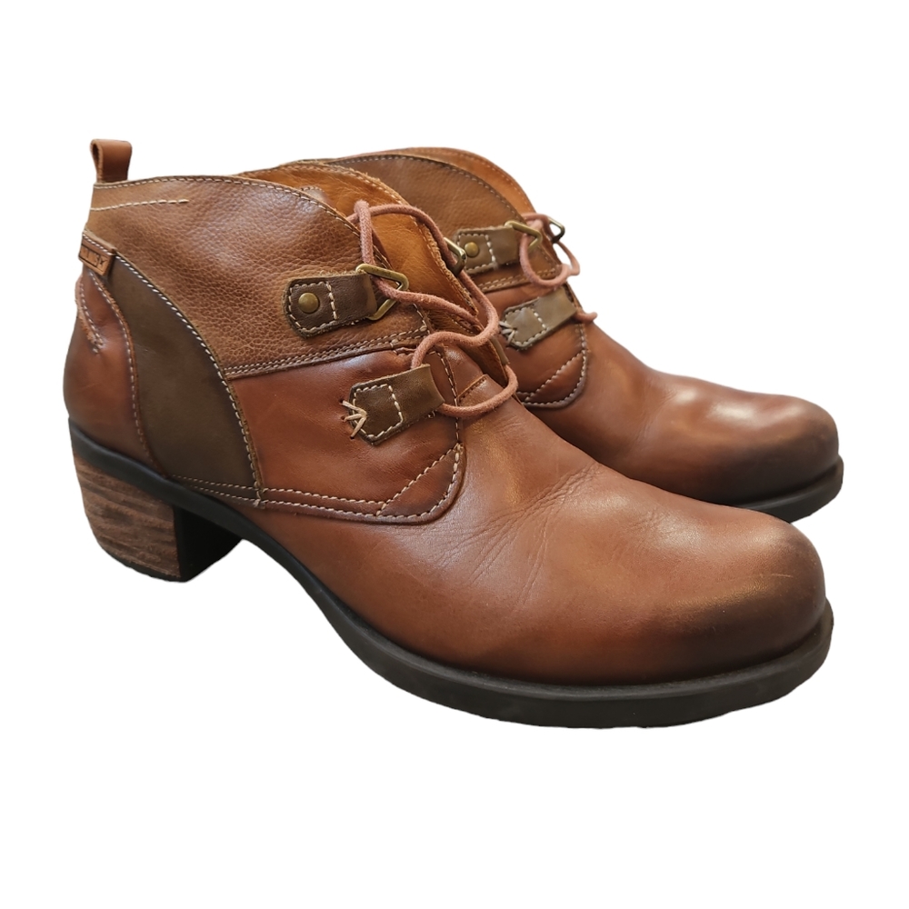 PIKOLINOS Le Mans Lace-up Heeled Ankle Boots 40 (9.5)